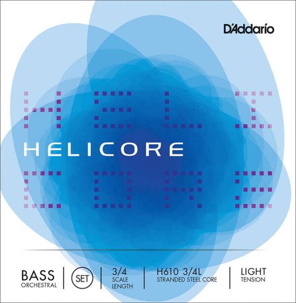 D'Addario Helicore Orchestral H610-34L double bass string set 3/4