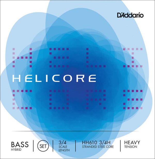 D'Addario Helicore Hybrid HH610-34H double bass string set 3/4