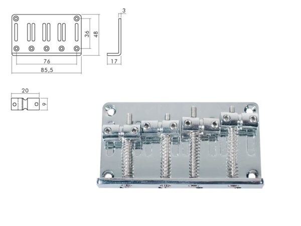 Boston  BB-134-C bridge-tailpiece