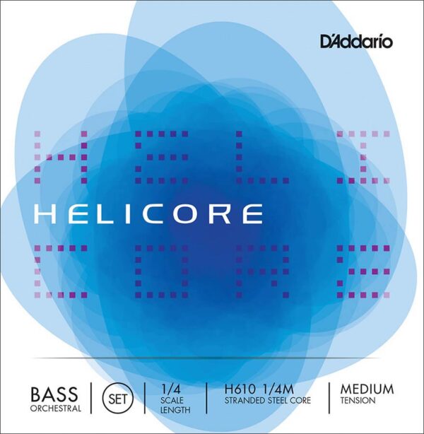 D'Addario Helicore Orchestral H610-14M double bass string set 1/4