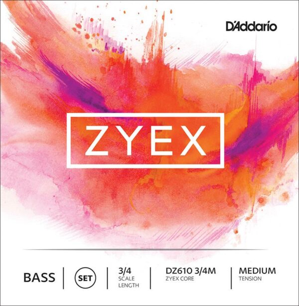 D'Addario Zyex DZ610-34M double bass string set 3/4