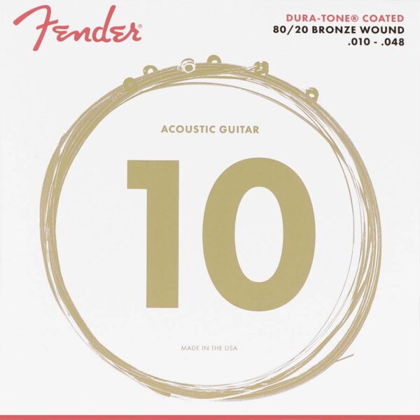 Fender Dura-Tone Coated 80/20 F-880XL string set acoustic