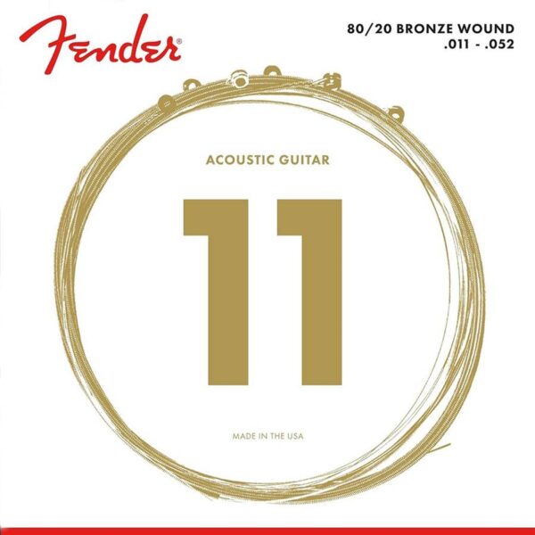 Fender Dura-Tone Coated 80/20 F-880CL string set acoustic