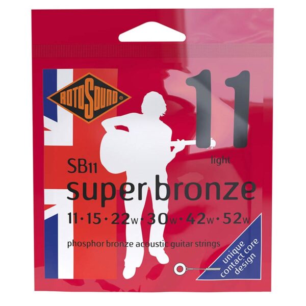 Rotosound PSD Super Bronze SB11 string set acoustic phosphor bronze 11-52