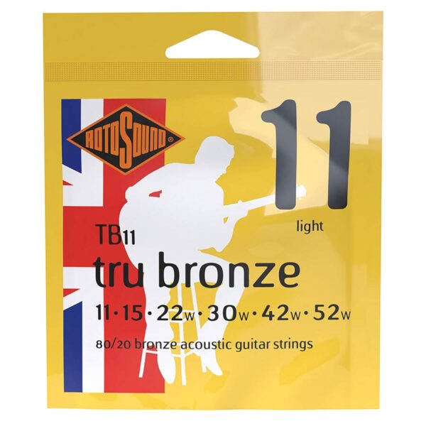 Rotosound Tru Bronze TB11 string set acoustic 80/20 bronze 11-52