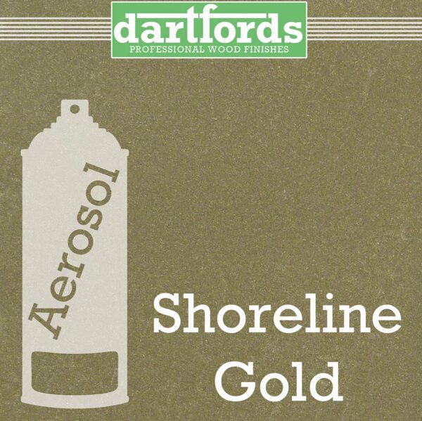 dartfords Metallic Nitrocellulose Paint FS5723 Shoreline Gold - 400ml aerosol