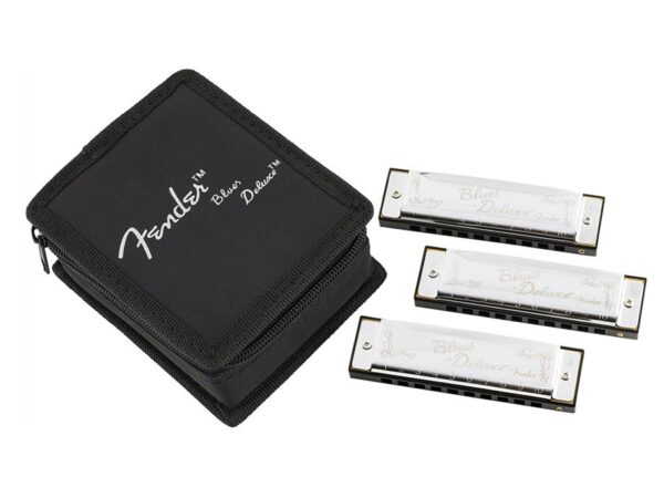 Fender  0990701021 Blues Deluxe harmonica pack of 3 pieces (C