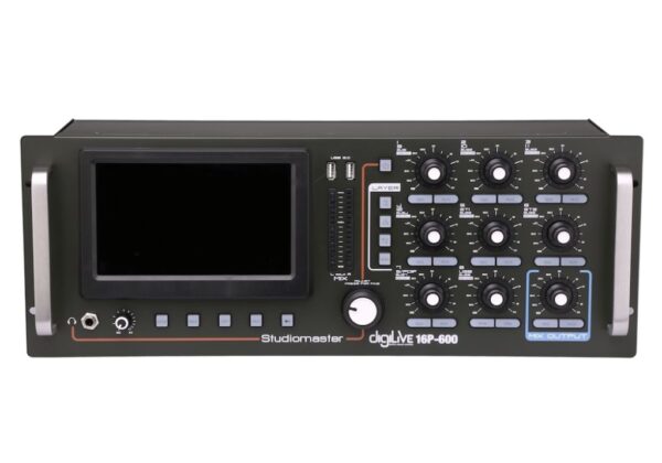 STUDIOMASTER DIGILIVE16P-600 16CH.RACK POWERED 4x150W