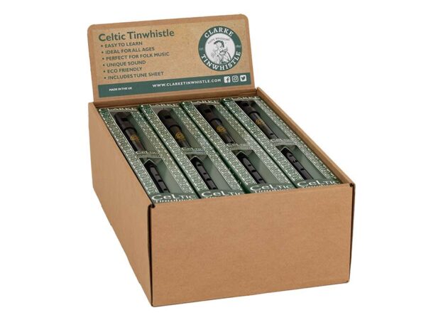 Clarke  CTW/CWD20 Celtic D tinwhistle - 20 pcs with display