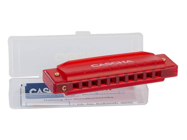 Cascha  HH 2273 fun blues harmonica red