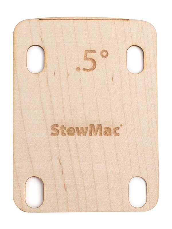 StewMac  SM2135-050 neck shim 0.50 degree shaped for electric bolt-on neck guitar