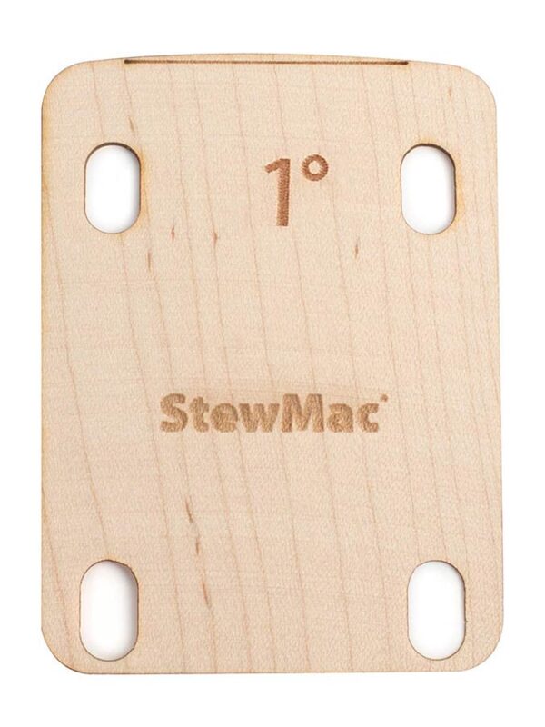 StewMac  SM2135-100 neck shim 1.00 degree shaped for electric bolt-on neck guitar