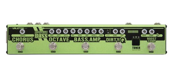 Valeton  VES-2 effect strip DAPPER BASS with tuner + chorus + octaver + EQ + FUZZ + compressor