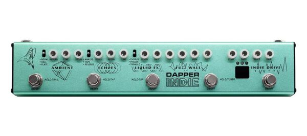 Valeton  VES-5 effect strip DAPPER INDIE with tuner + fuzz + echo + drive + modulation + reverb