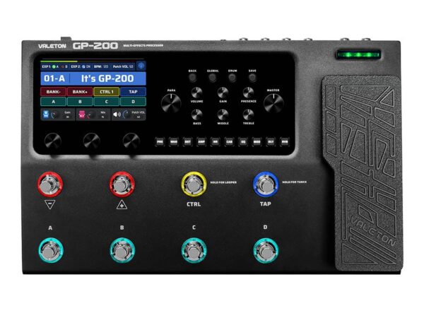 Valeton  GP-200 multi-effects processor with IR + amp/cab simulation + effects + looper + audio interface