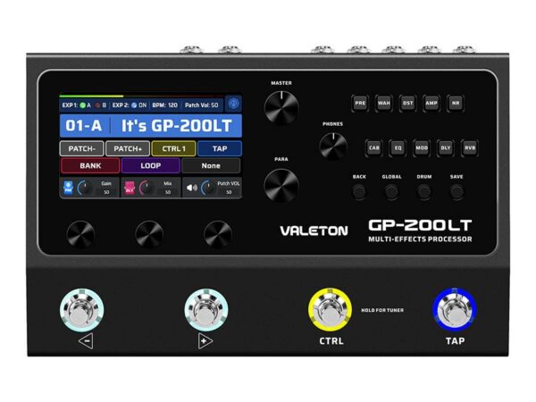 Valeton  GP-200LT multi-effects processor with IR + amp/cab simulation + effects + looper + audio interface